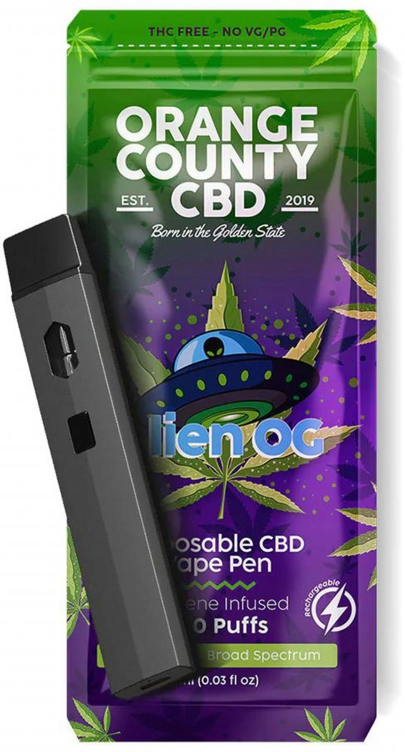 Orange County CBD Vape-pen Alien OG, 600 mg CBD, 1 ml