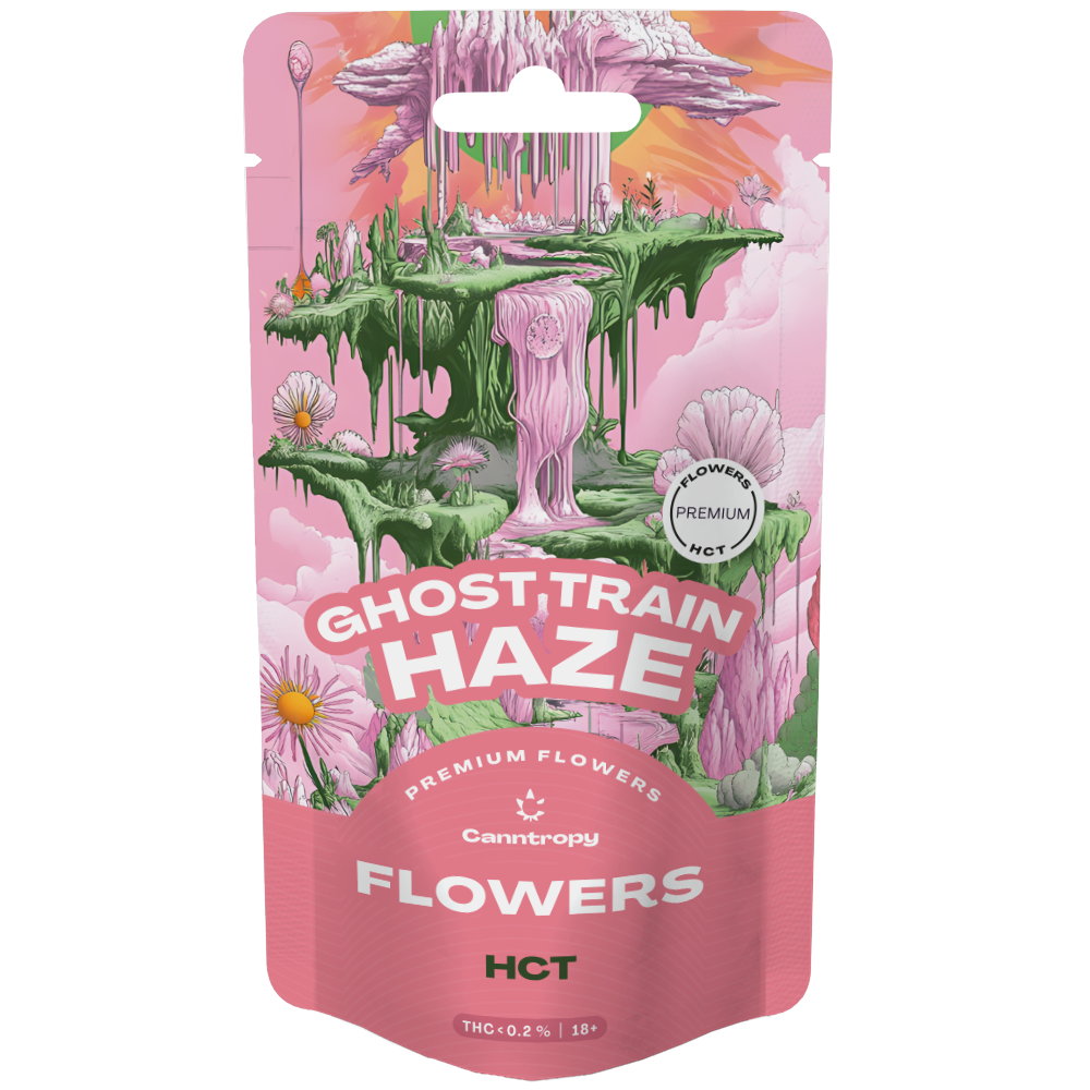 Canntropy HCT Flower Ghost Train Haze, 15 % HCT, 1 – 100 g 100 gramov