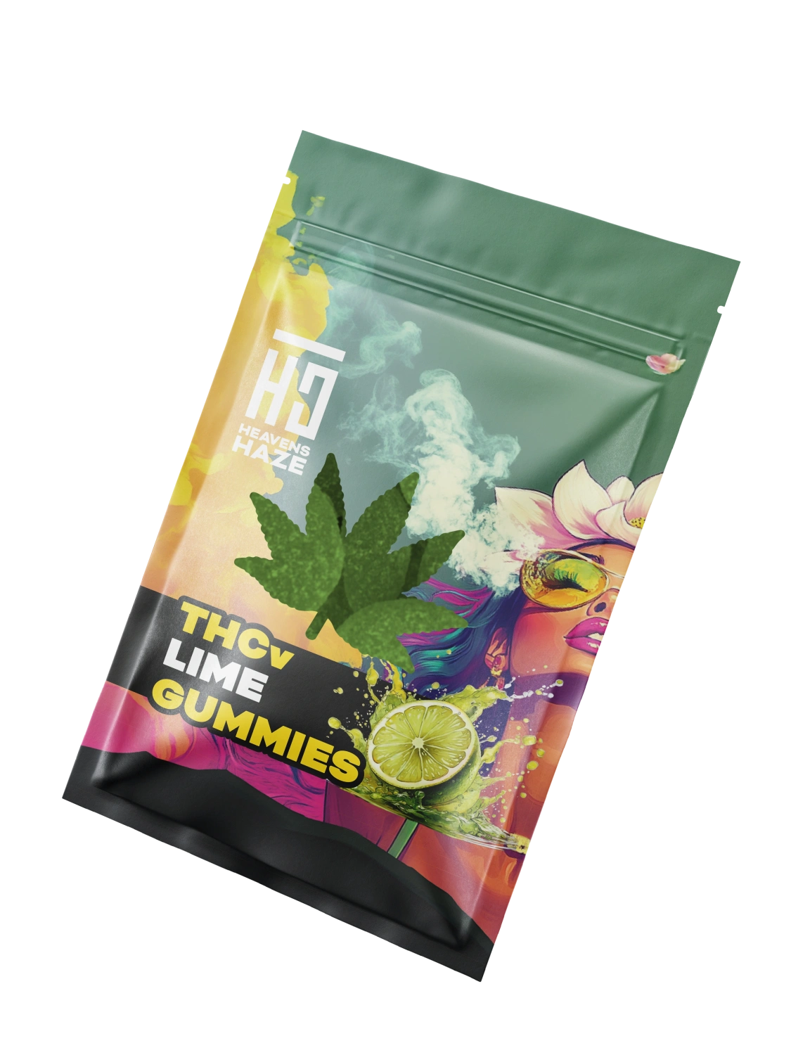 Heavens Haze THCV Gummies Lime 3 pcs - 15 mg THCV + 5 mg CBN, 13,5 g