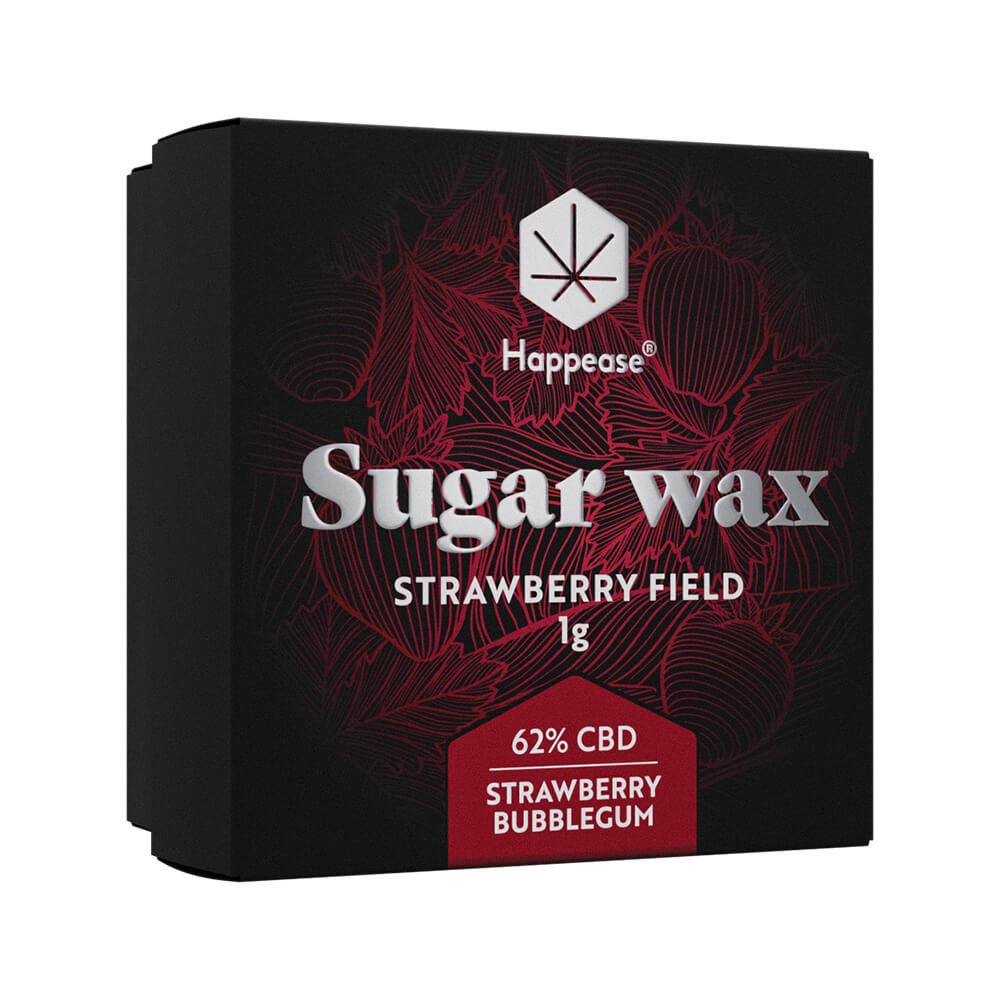 Happease - Extrakt Strawberry Field Sugar Wax, 62% CBD, 1 g