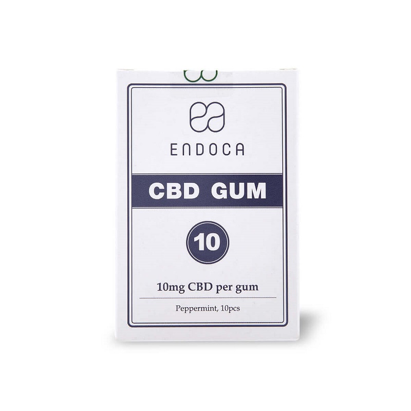 Endoca CBD Kauwgom 100 mg CBD (10x10 mg CBD)