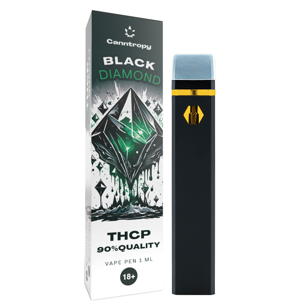 Canntropy THCP Vape Pen Black Diamond, THCP 90% kwaliteit, 1 ml