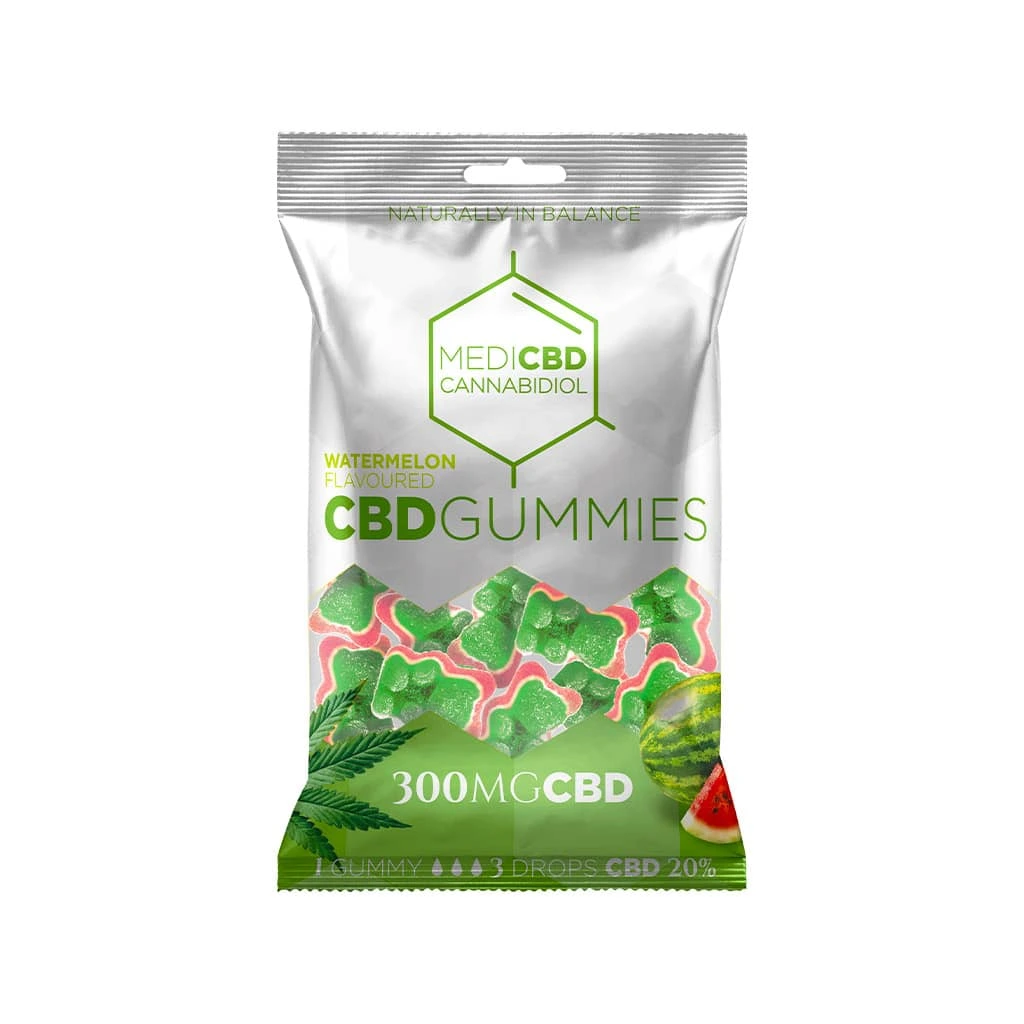 MediCBD Vodní Meloun CBD Gumové Medvídky (300 mg)