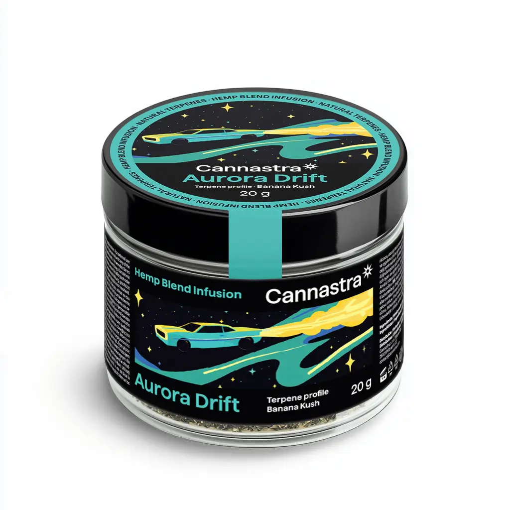 Cannastra Hemp Blend - Aurora Drift Pomleté Kvety Banana Kush (20 g)