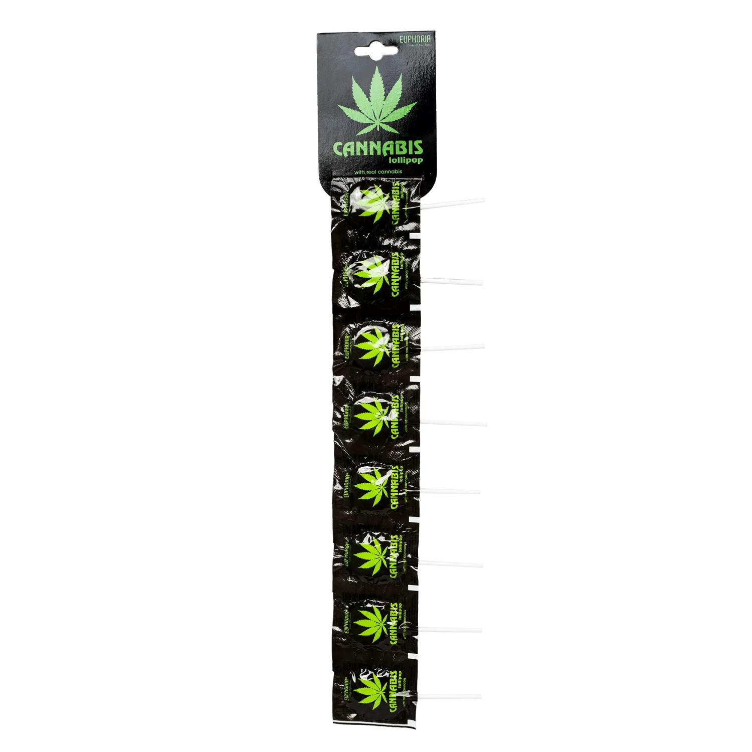 Euphoria Konopné ploché lízanky, 10 x 7,7 g