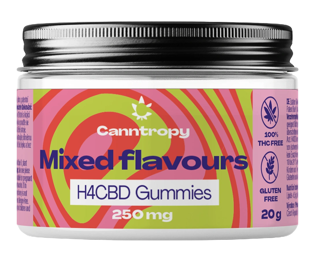 Canntropy H4CBD Fruchtgummis Geschmacksmix, 250 mg H4CBD, 10 Stück x 25 mg, 20 g