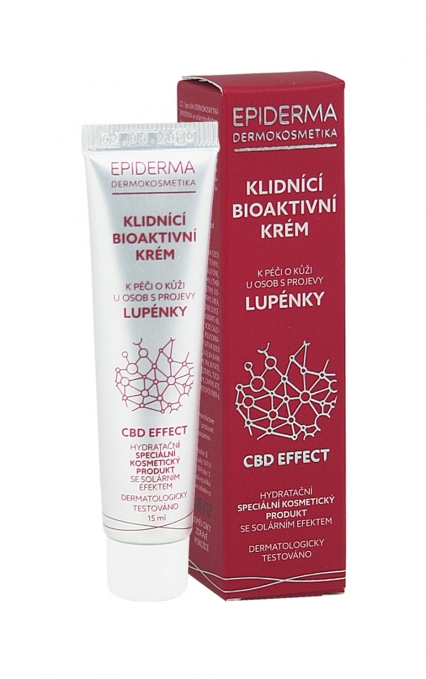 Epiderma bioactieve CBD-creme voor psoriasis, 15 ml