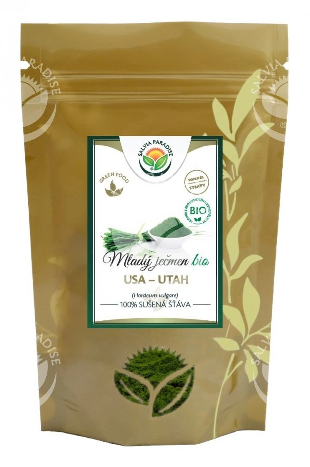 Salvia Paradise Young Green Barley - 100% gedroogd sap BIO, 100 g