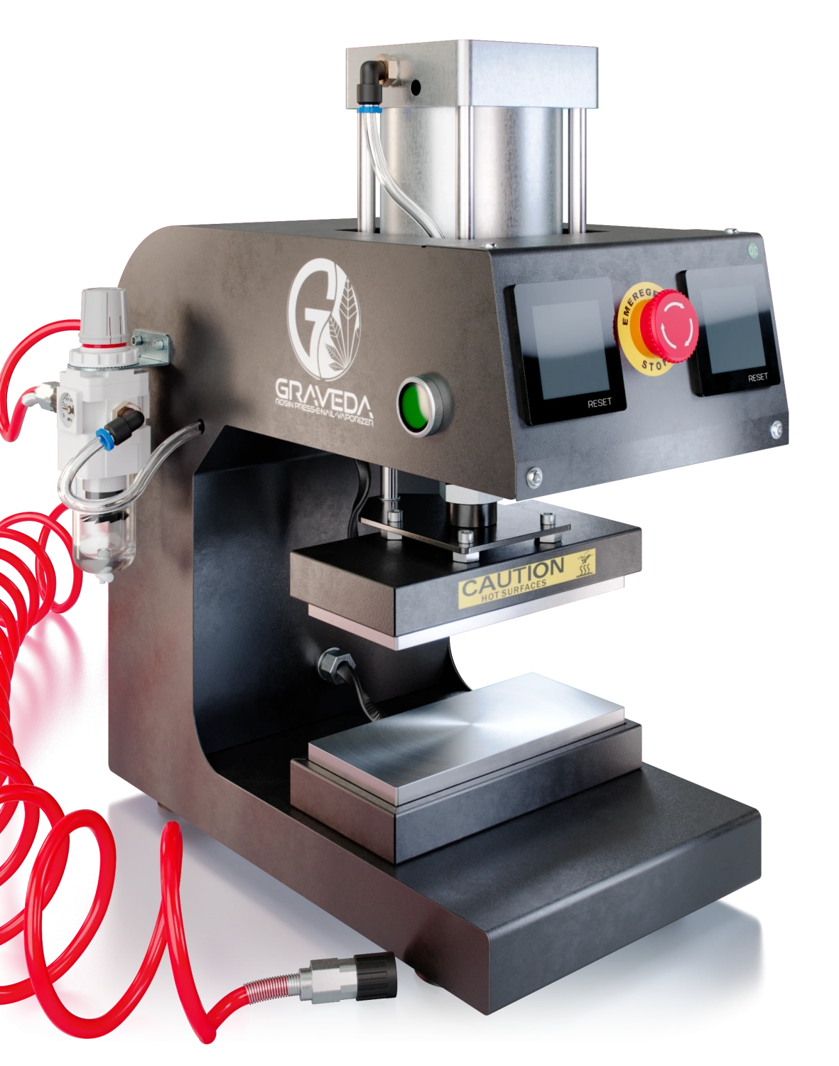 Graveda 5T Pneumatický Rosin Press s Valcom