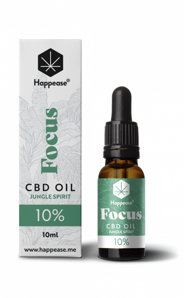 Happease Focus CBD Öl Jungle Spirit, 10 % CBD, 1000 mg, 10 ml