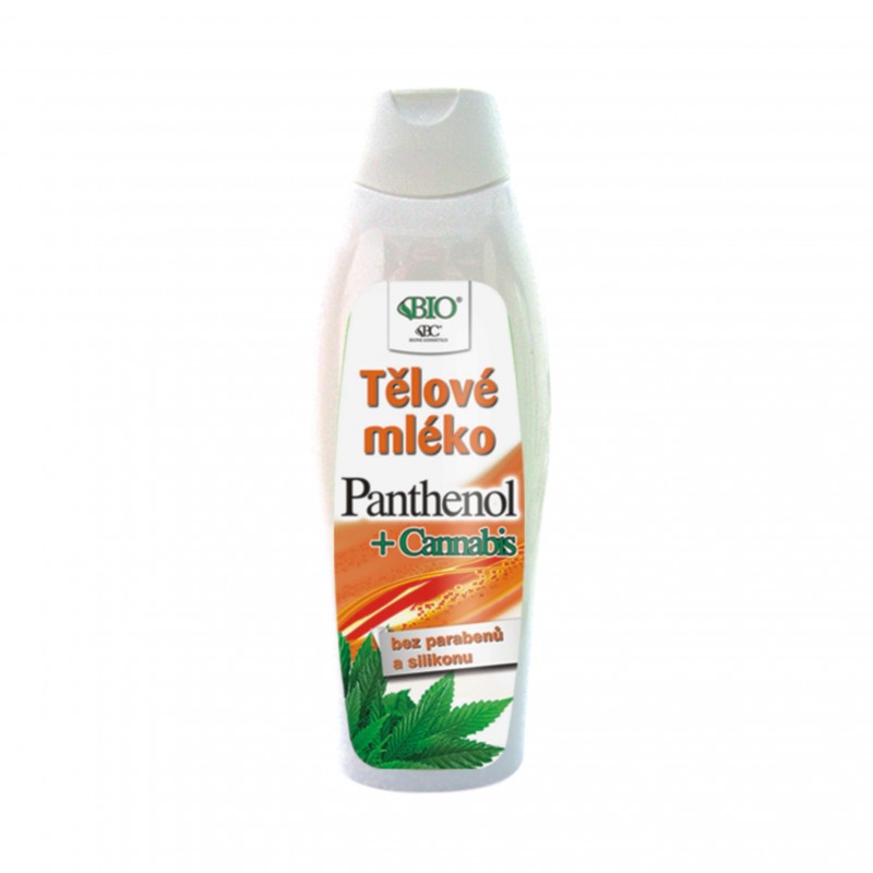 Bione Tělové mléko Panthenol + Cannabis, 500 ml