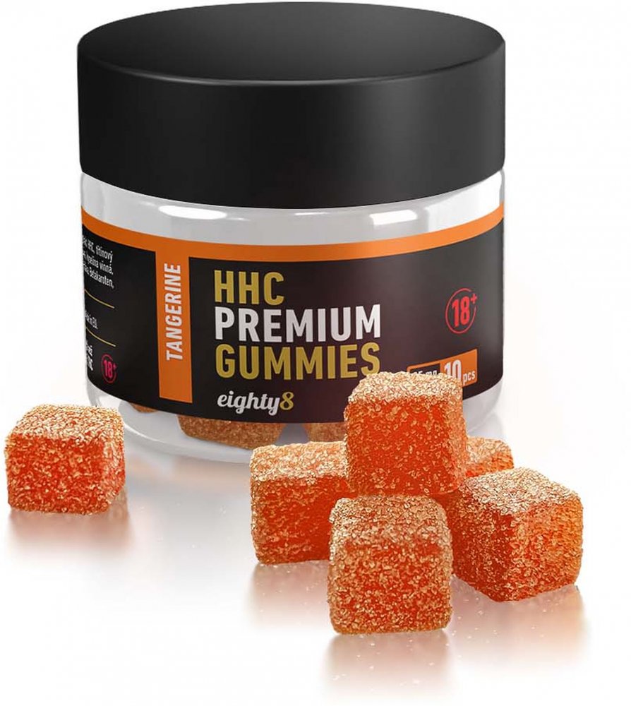 Eighty8 HHC Gummies Mandarijn, 10 stuks, 250mg