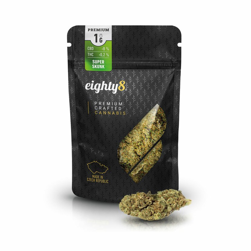 Eighty8 CBD-hennep bloem Super Stinkdier -1 tot 25 gram