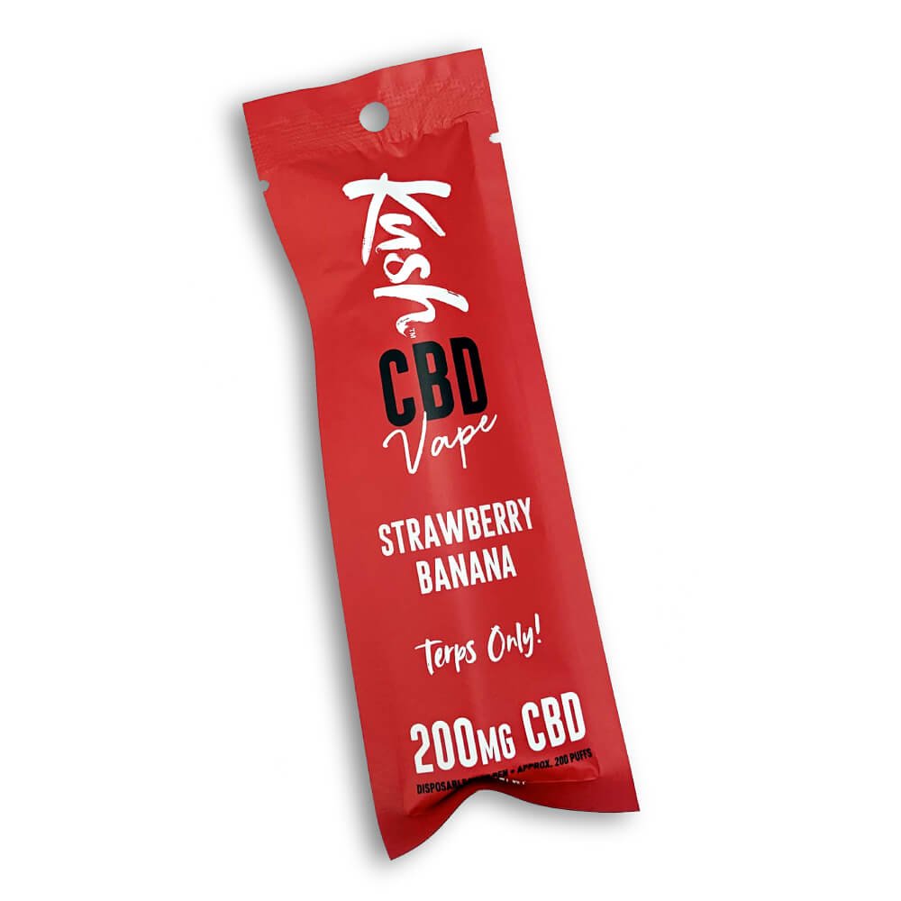 Kush Vape CBD Vape Pen Strawberry Banana 2.0, 200 mg CBD, 0,5 g