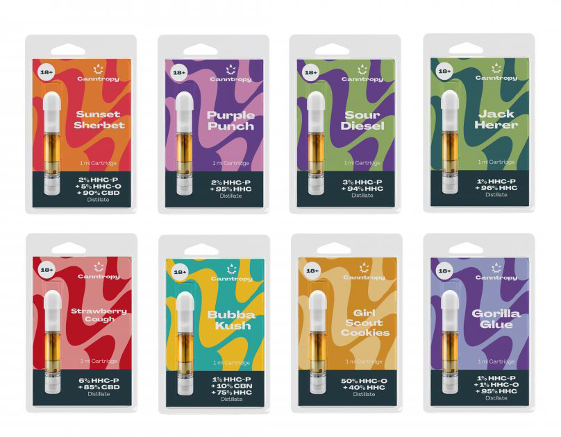 Canntropy HHCPO-patroonbundel, alles-in-één set - 10 smaken x 1ml