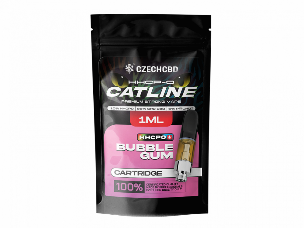 Czech CBD HHCPO-patroon CATline kauwgom, HHCPO 10%, 1 ml