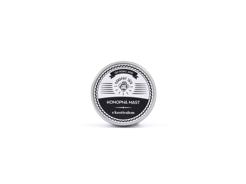 Konopný Táta Cestovní Konopná mast s kostivalem, 17 mg CBD, 15 ml