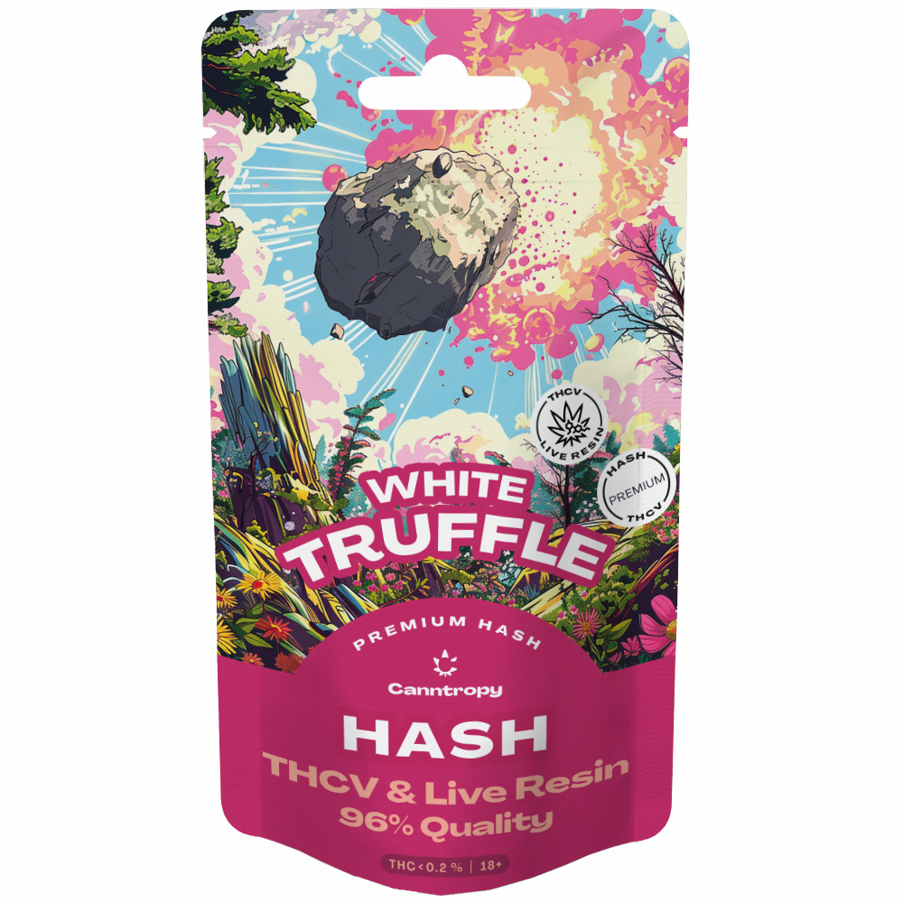 Canntropy Živé živicové terpény THCV Hash White Hľuzovka, THCV 96% kvalita, 1 g – 100 g 100 gramov