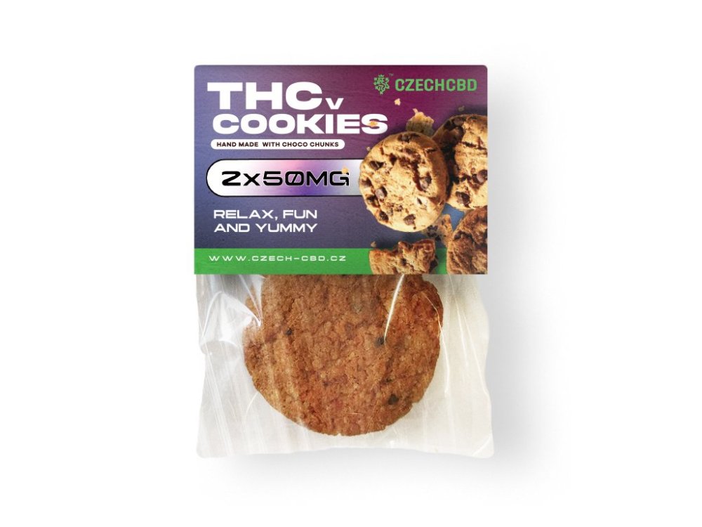 Czech CBD sušienky THCV, 2x50 mg THCV, 2 ks