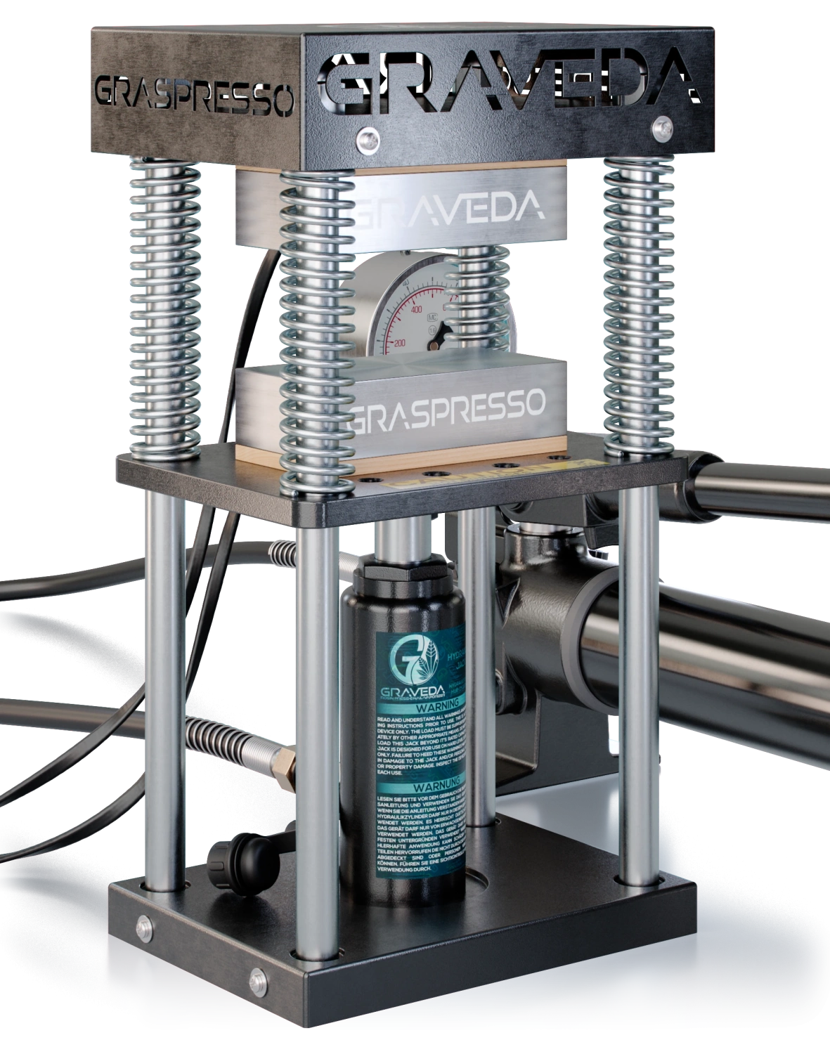 Graspresso EPIC 15T Rosin lis s hydraulickým valcom a manometrom