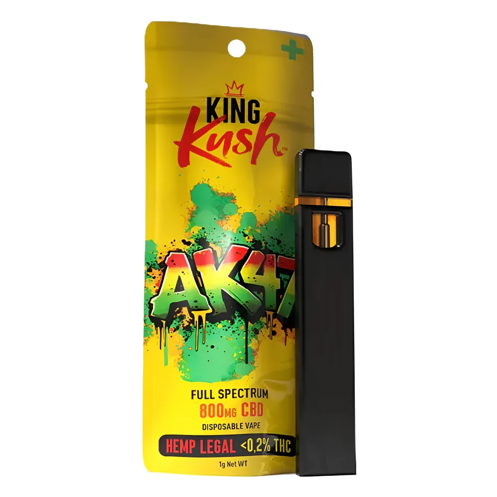 King Kush XL CBD vape pero AK 47, 800 mg CBD, 1 ml