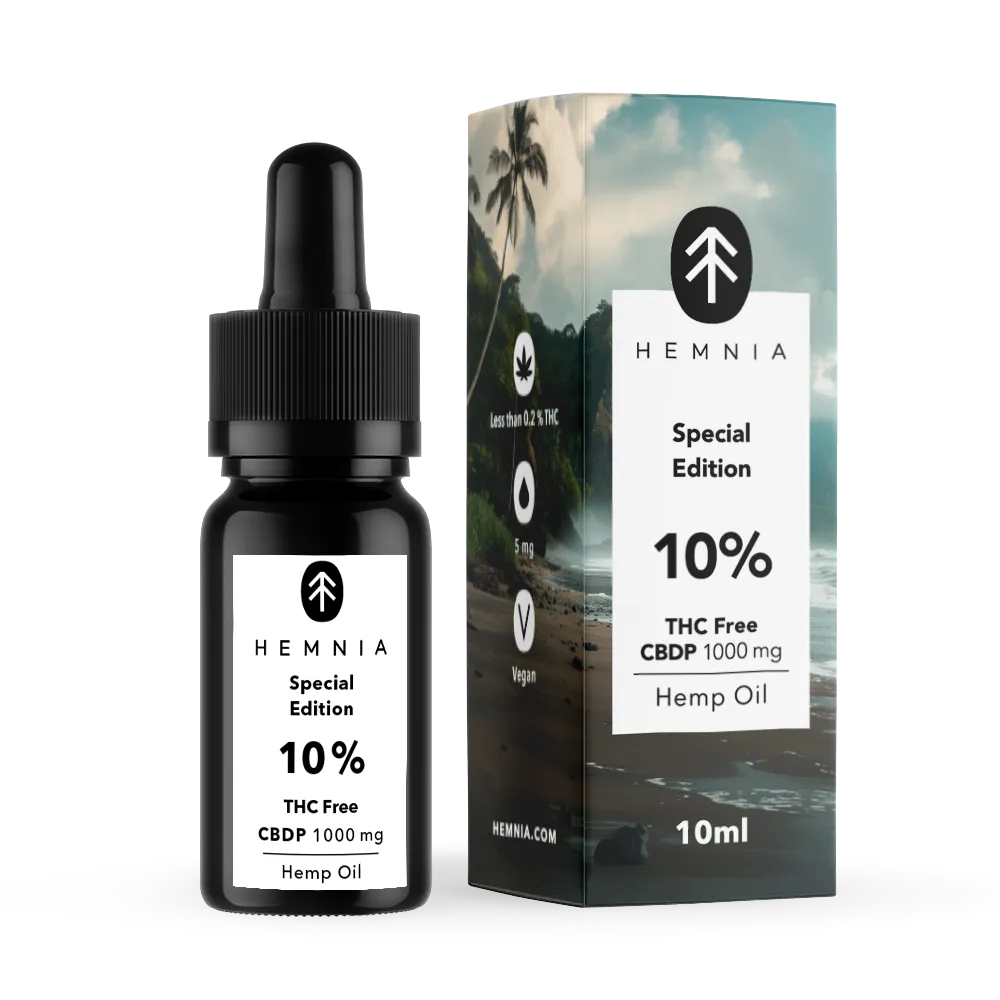 Hemnia CBDP olje 10%, 1000 mg, 10 ml