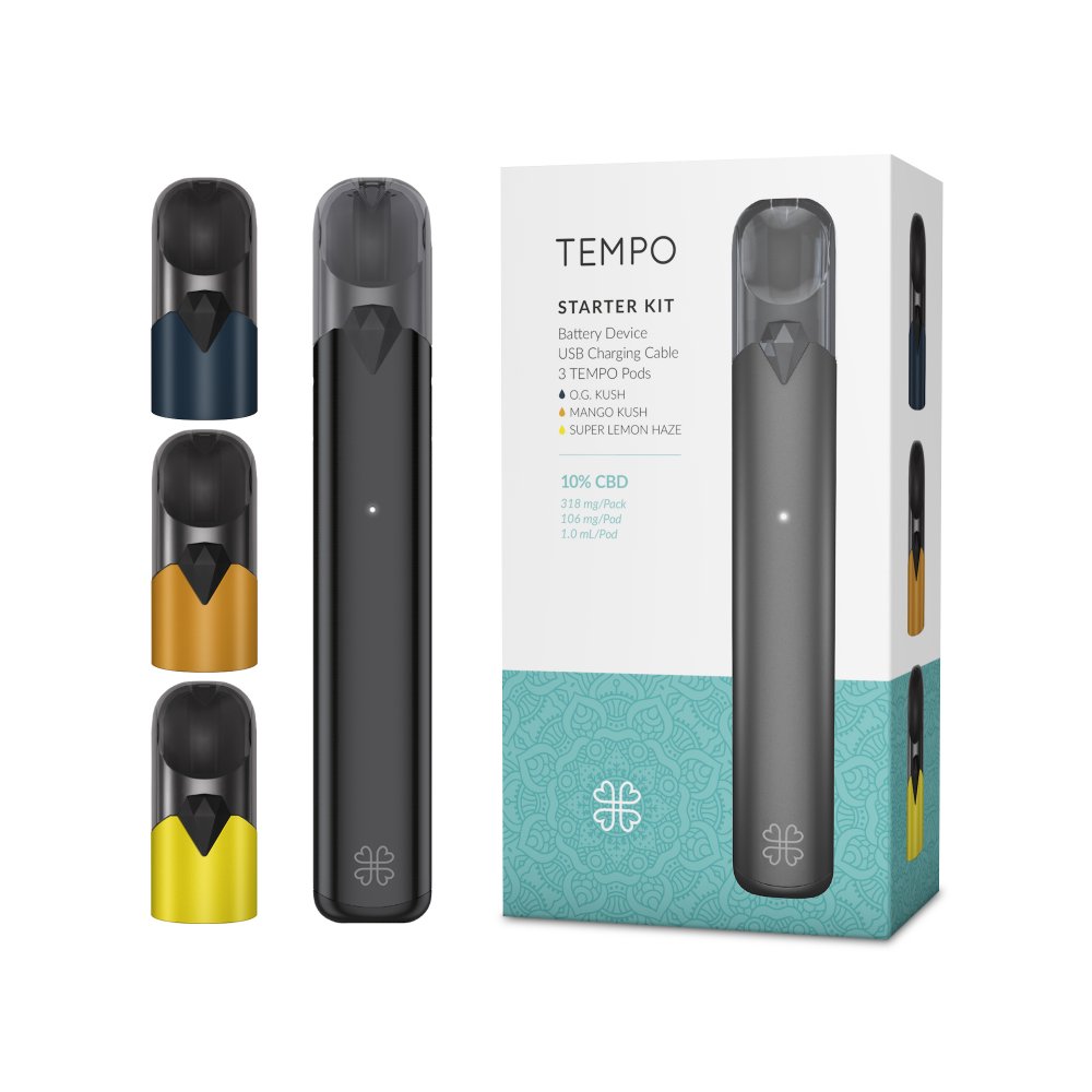 Harmony TEMPO CBD Starter Kit Cannabis Originals, 318 mg CBD, 3 stuks