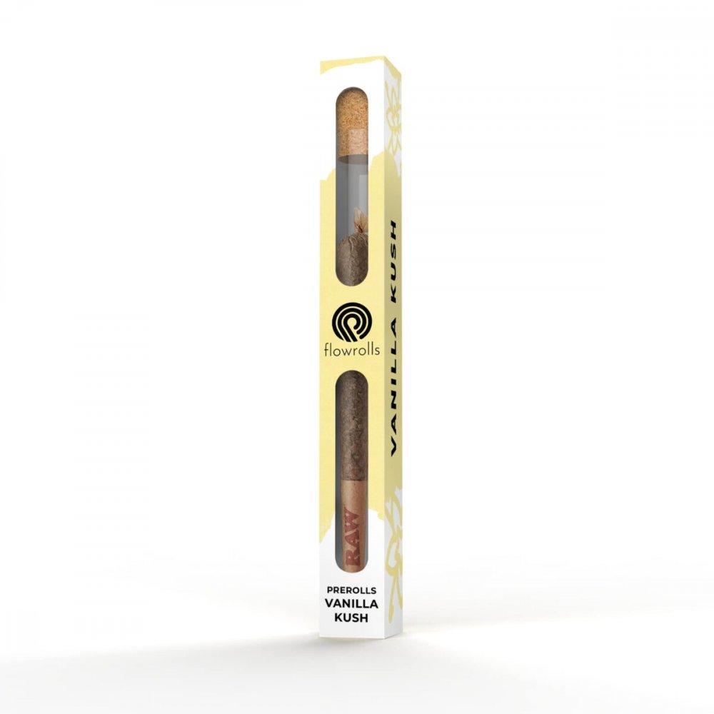 Flowrolls CBD-prerolls Vanille Kush, 50 mg CBD, 0,8 g