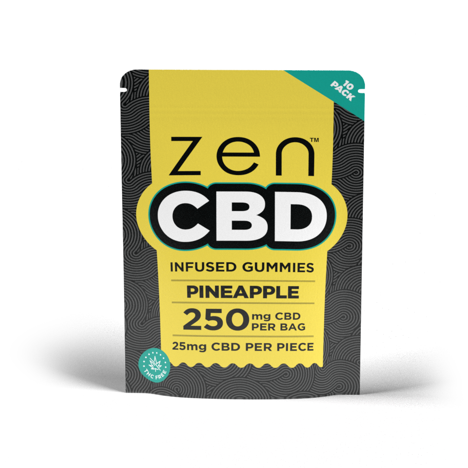 ZEN CBD Gummies - Ananas, 250 mg, 10 ks
