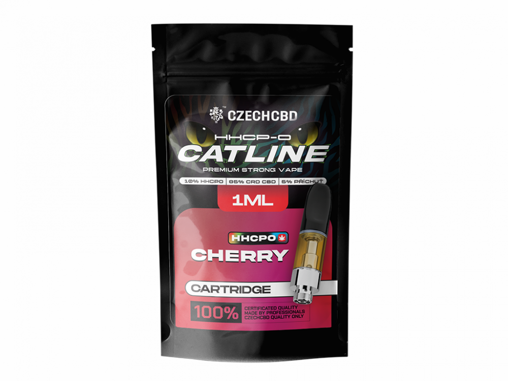 Czech CBD HHCPO-patroon CATline Kers, HHCPO 10%, 1 ml