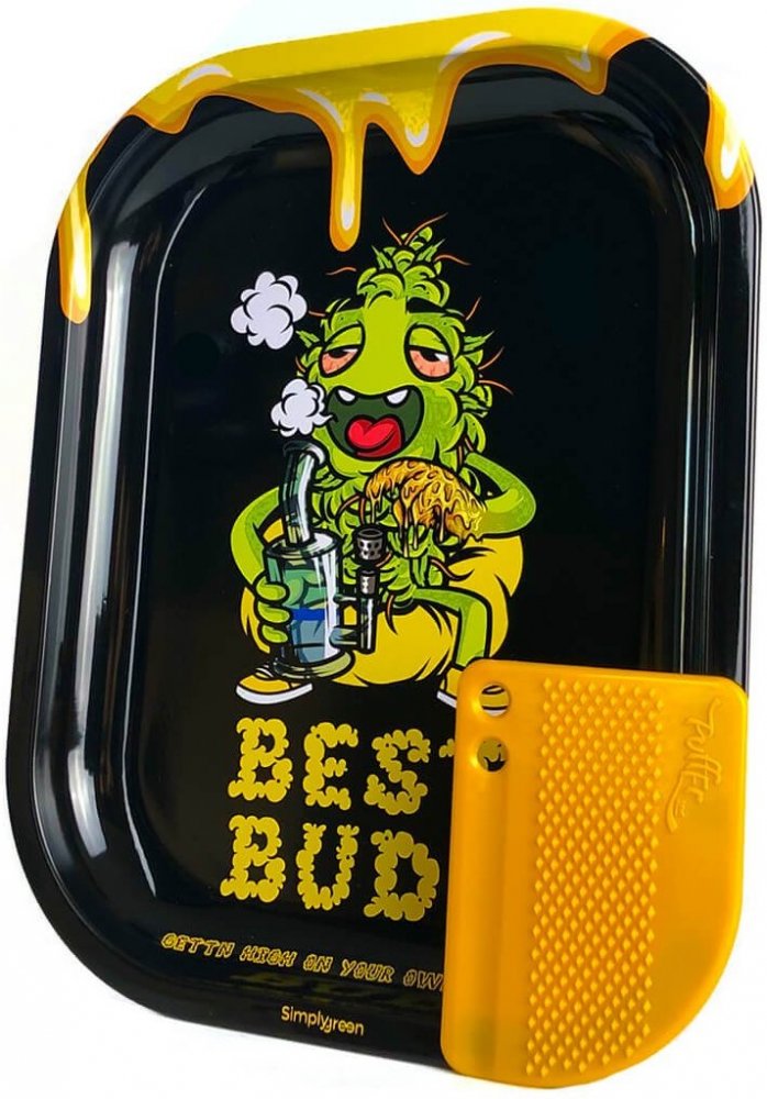 Best Buds Malá kovová rolovacia podložka na celý deň s magnetickou brúskou