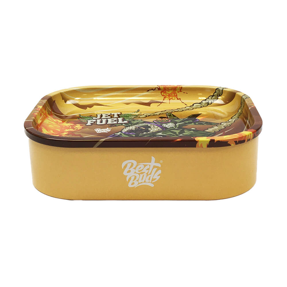 Best Buds Thin Box Balící Tácek s úložným prostorem Jet Fuel 18 x 14 cm