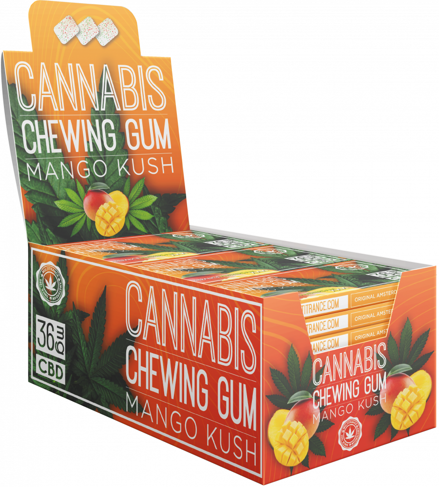 Cannabis Konopné žvýkačky Mango ( 36 mg CBD ), 17 g
