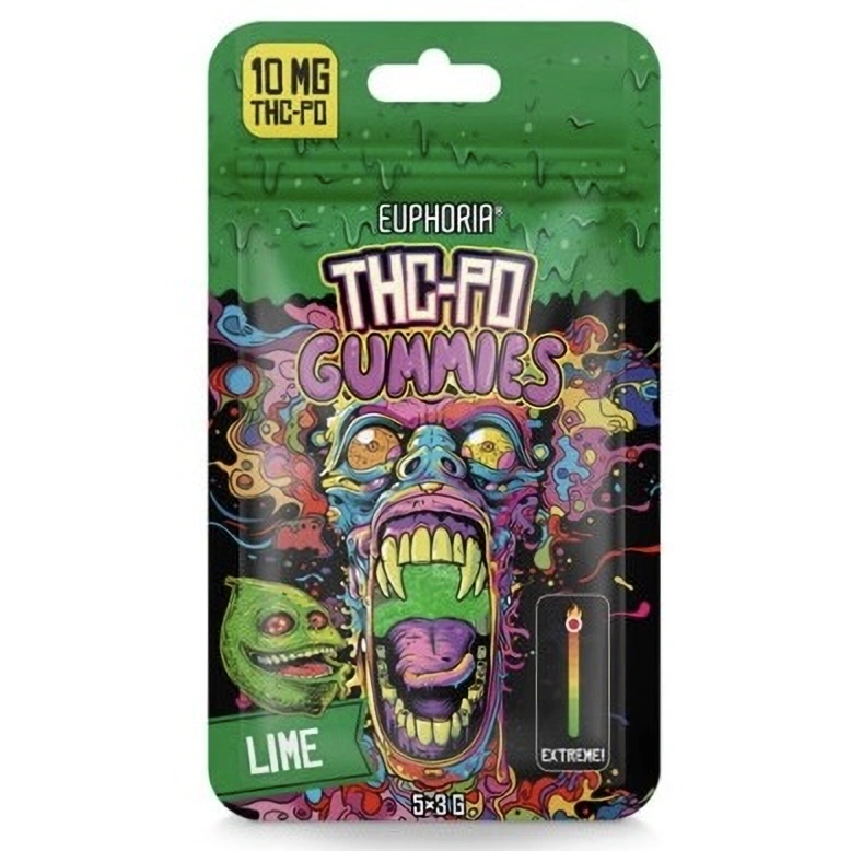 Euphoria THCPO Gummies Limoen, 5 stuks x 2 mg, 10 mg