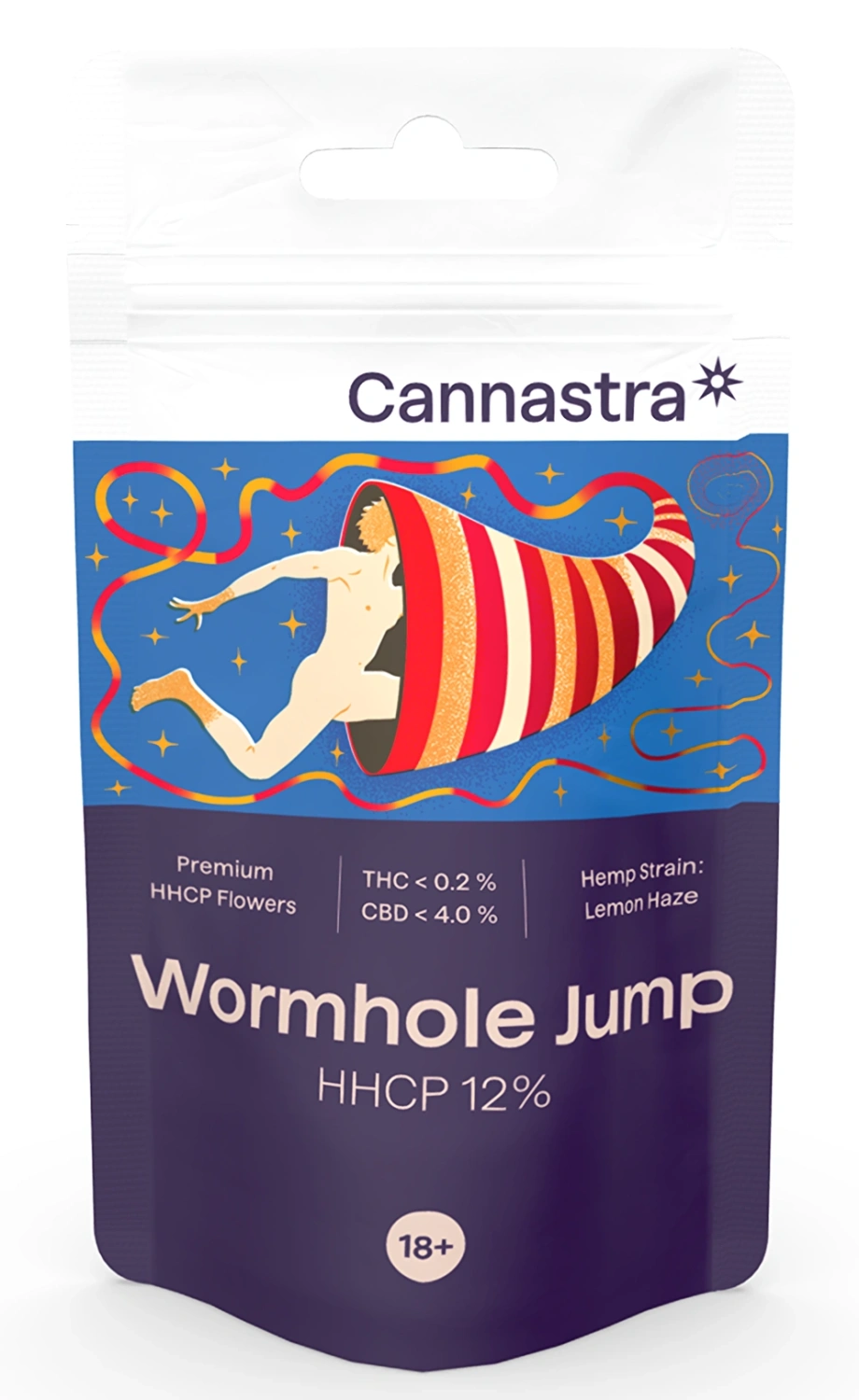 Cannastra HHCP Flower Wormhole Jump (Lemon Haze) - HHCP 12 %, 1 g - 100 g