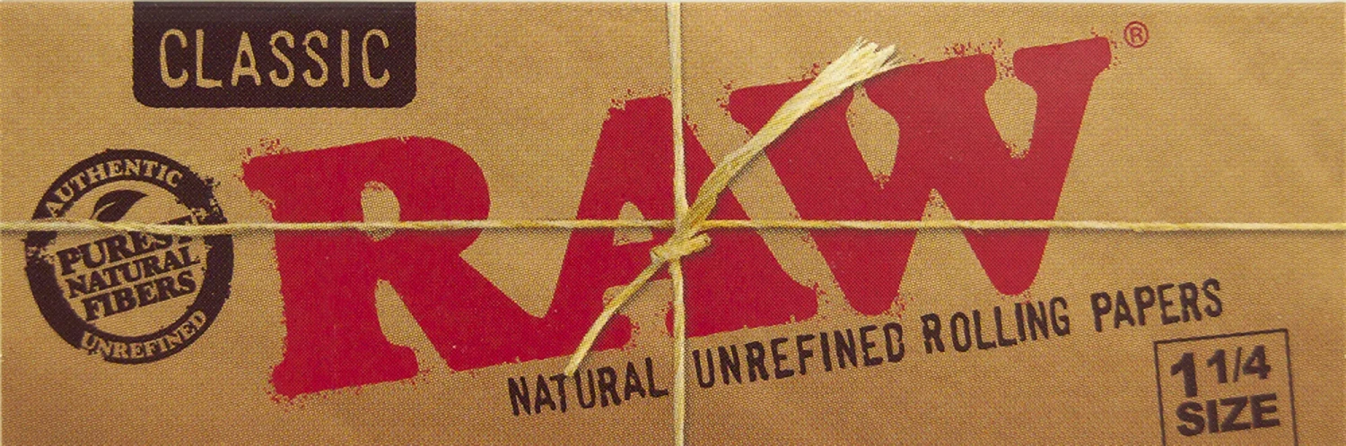 RAW nebělené krátké papírky velikosti 1¼