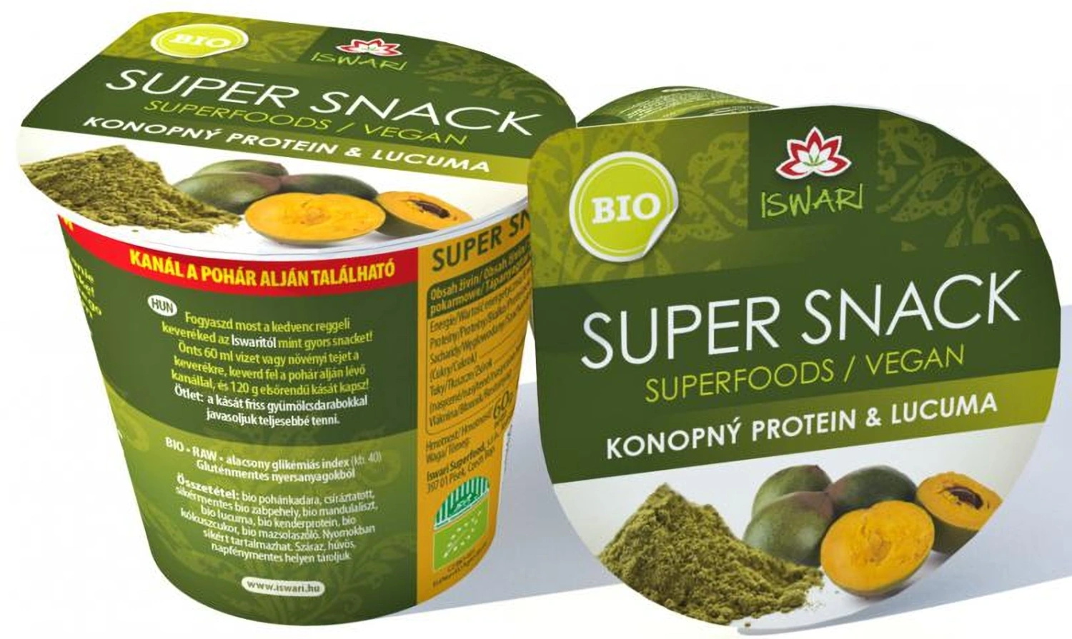 Iswari Supersnack Mix BIO Hennepproteine & Lucuma 60g