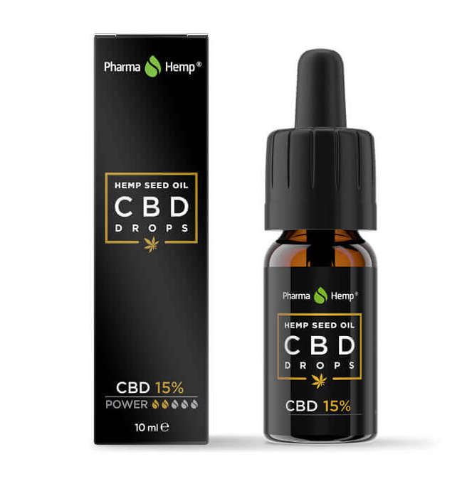 PharmaHemp CBD Druppels Hennepzaadolie 15%, 10 ml, 1500 mg