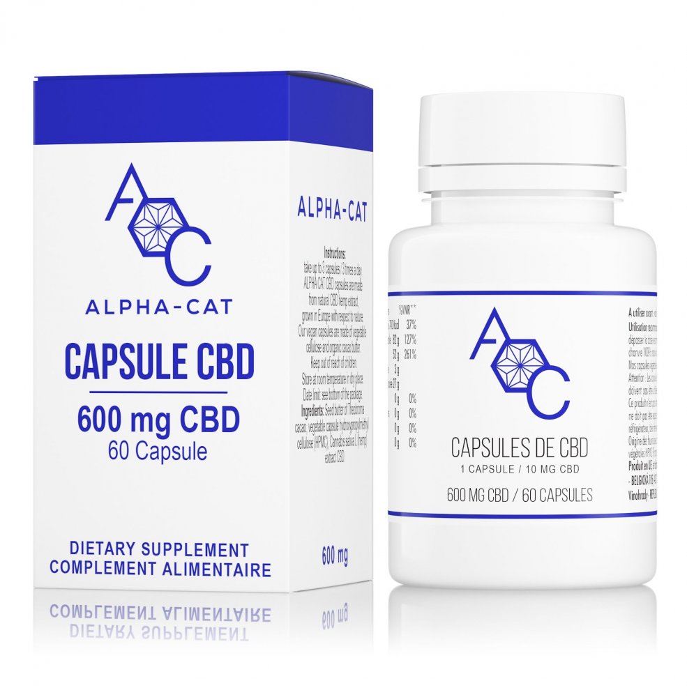Alpha-CAT CBD kapsuly 20x10 mg, 200 mg