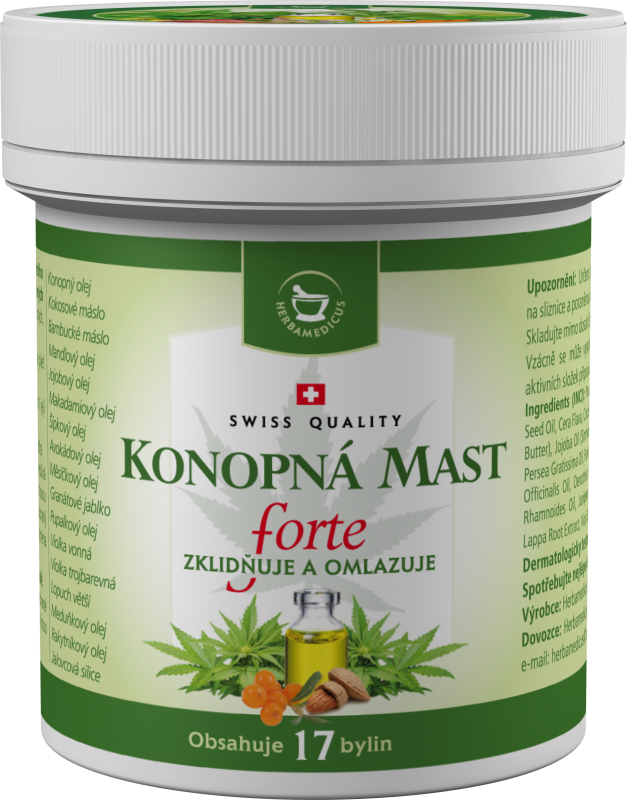 Herbamedicus Konopná mast forte, 125 ml