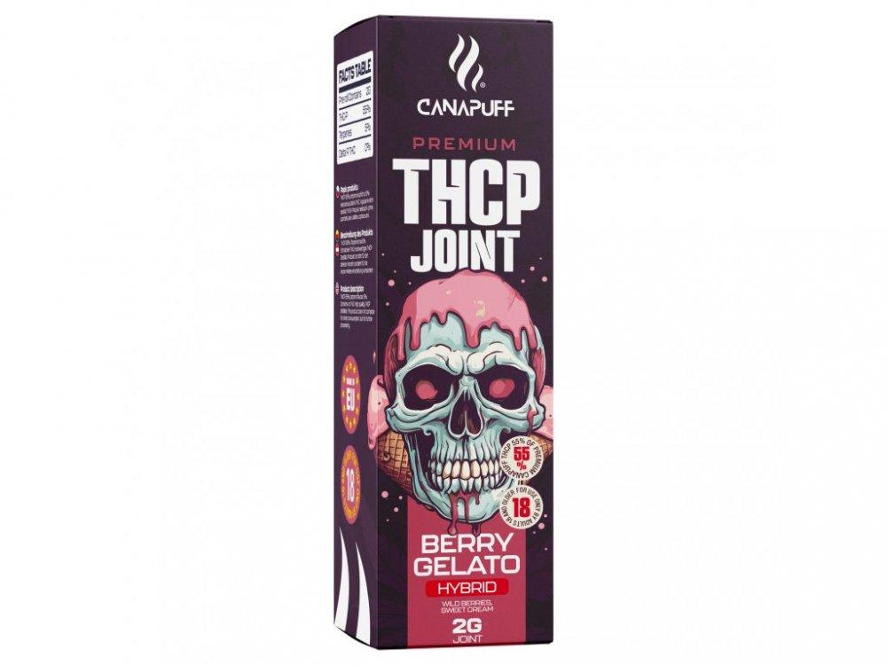 CanaPuff THCp Voorgedraaide Berry Gelato 55%, 2 g