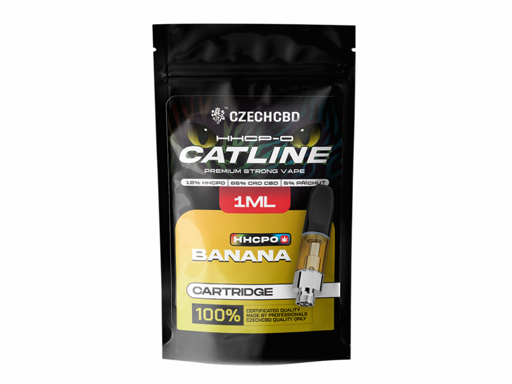 Czech CBD HHCPO-patroon CATline Banaan, HHCPO 10%, 1 ml
