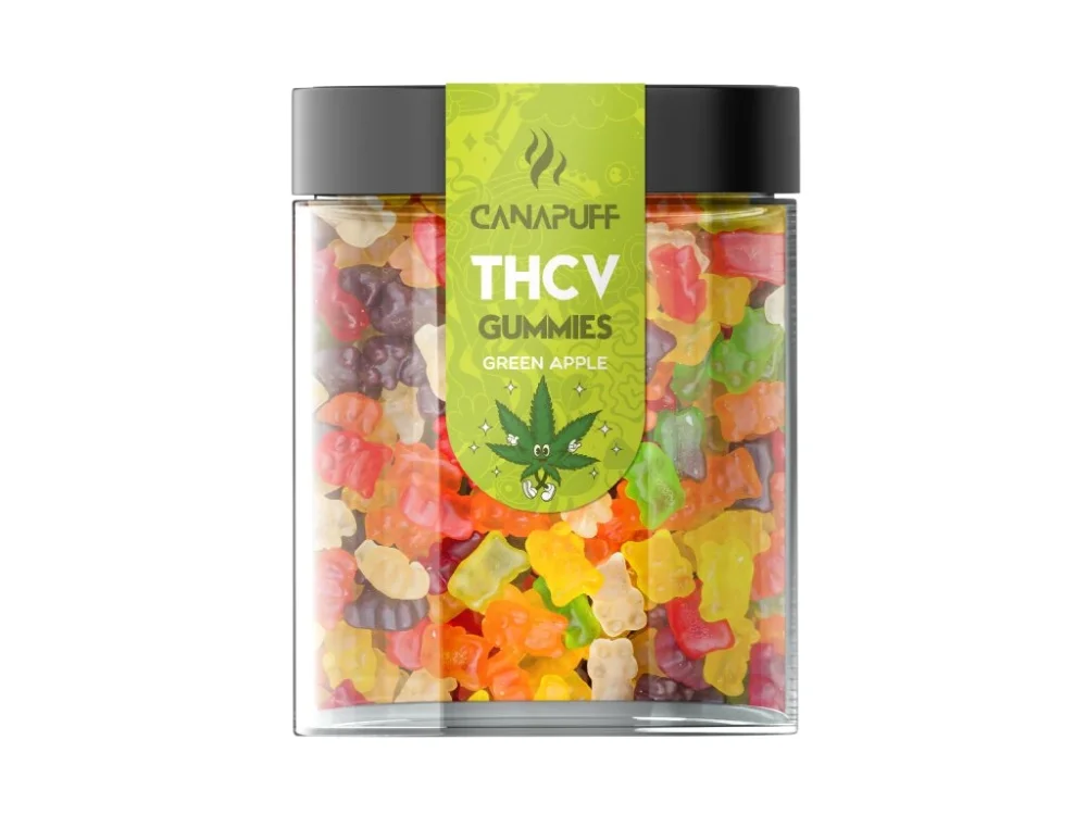 CanaPuff THCV Gummies Groene Appel, 10 - 50 stuks