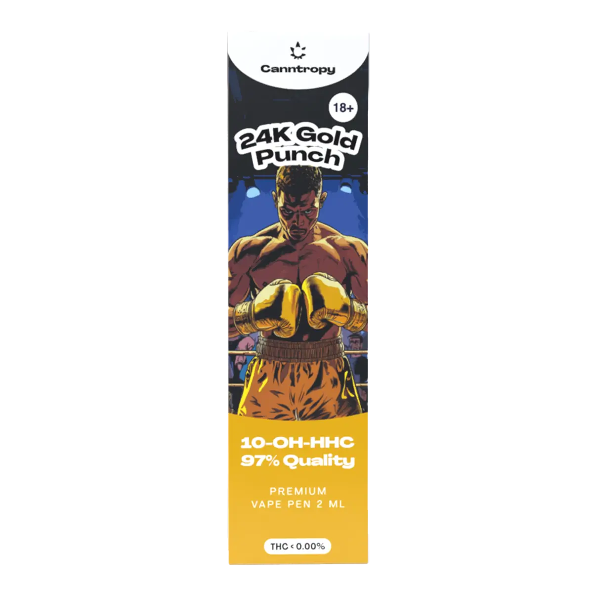Canntropy 10-OH-HHC Vape Pen 24K Gold Punch, 10-OH-HHC 97% Qualität, 2 ml