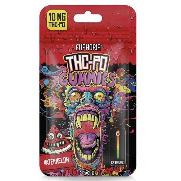 Euphoria THCPO Gummies Watermeloen, 5 stuks x 2 mg, 10 mg