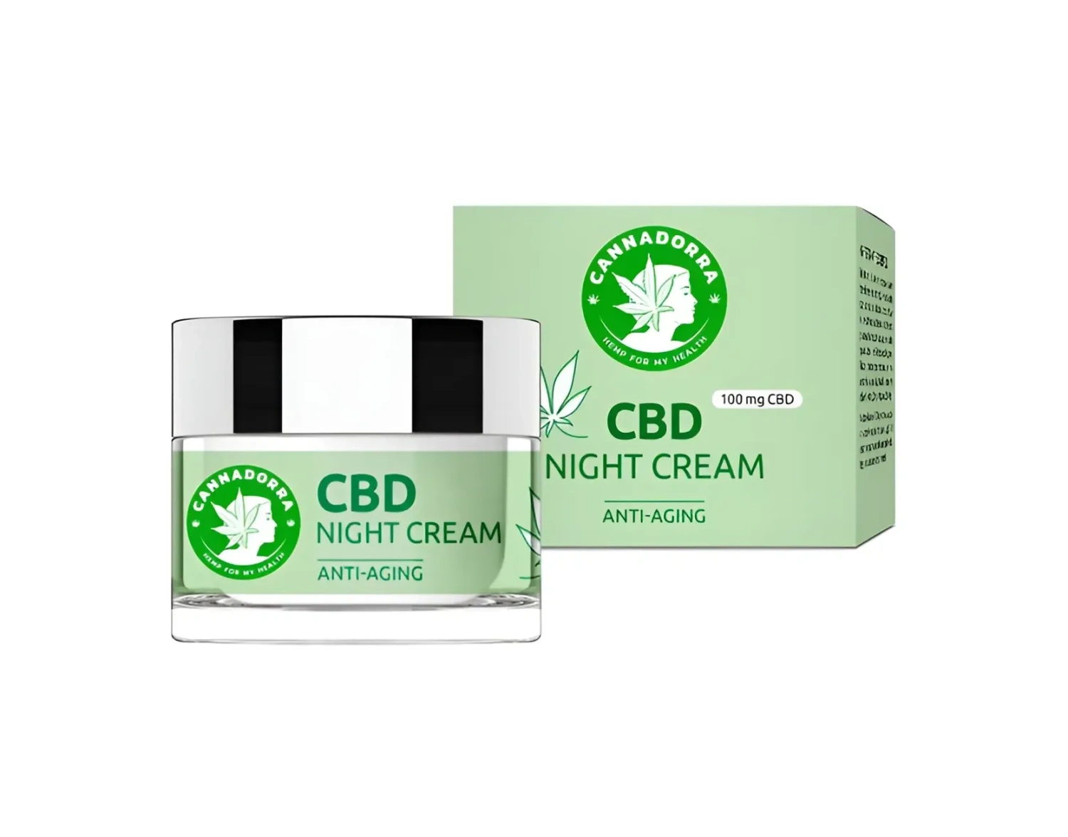 Cannadorra CBD nočný krém, 100 mg CBD, 50 ml
