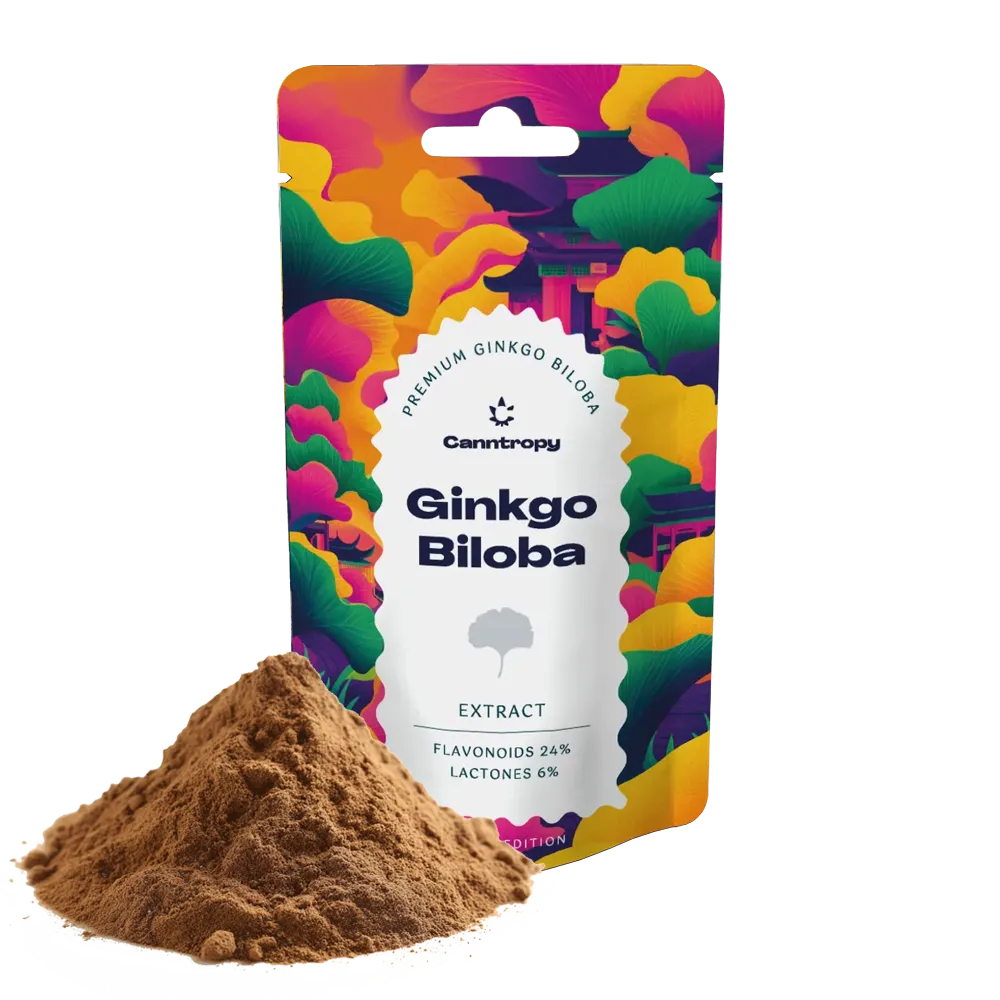 Canntropy Extrakt z Ginkgo Biloba, 24 % flavonoidy, 6 % laktóny, 5 g – 100 g 5 gramov