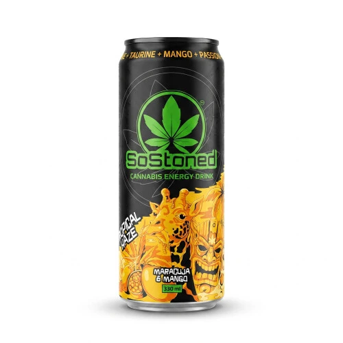 Euphoria SoStoned energijska pijača s konopljo Tropical Haze, 330ml