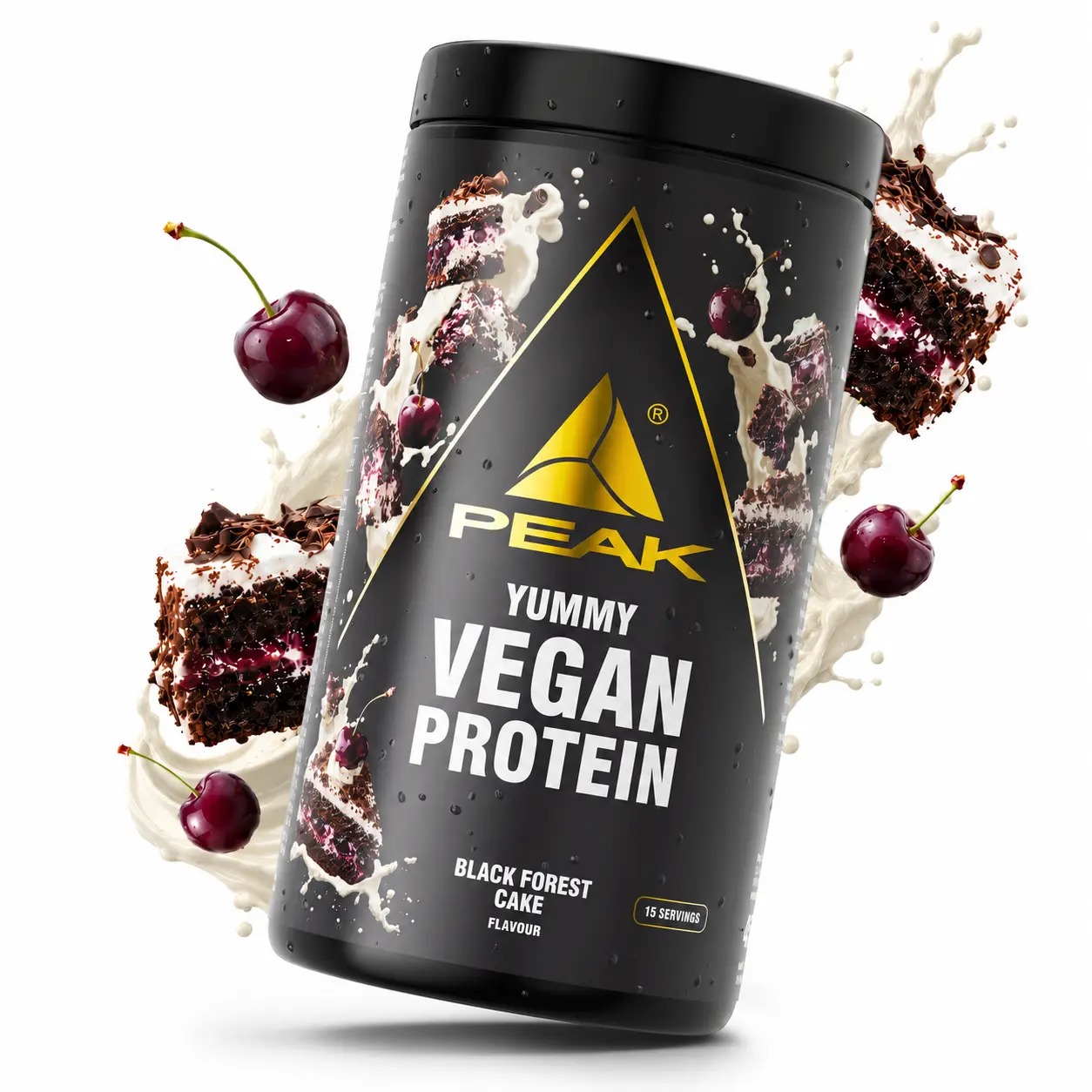 Peak Yummy Veganski protein 450g Black Forest Cake