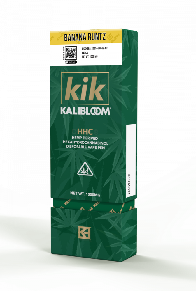 Kalibloom HHC Vape Pen Banaan Runtz 96 %, 1000 mg HHC, 1 ml